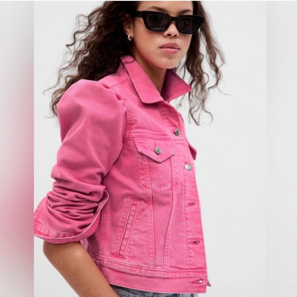 Gap × Barbie™ Adult Puff Sleeve Icon Denim Jacket